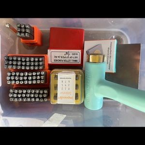 Impressart hand stamping/metal stamping kit! Great for beginners! Engraving took